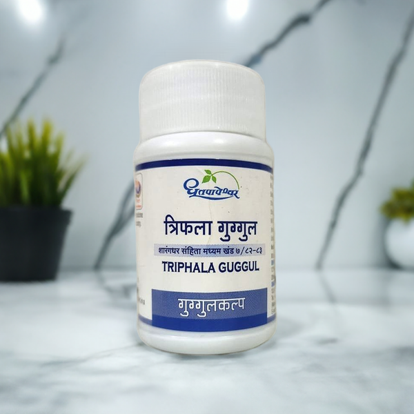 Dhootapapeshwar Triphala Guggul 60 Tablets (Pack Of 2)