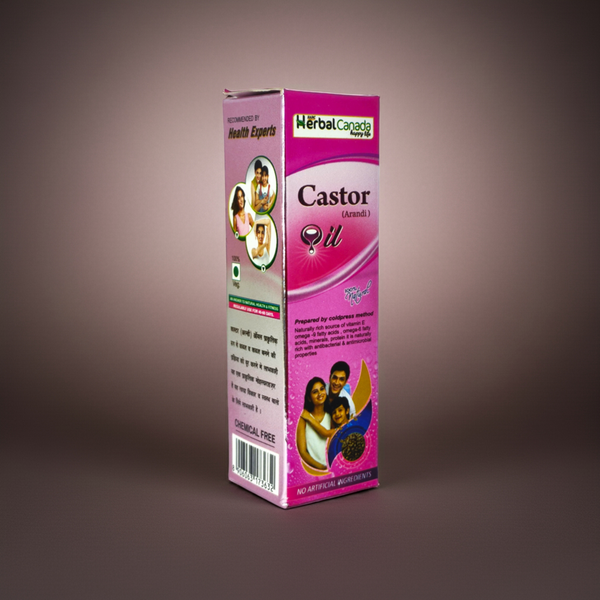 Herbal Canada Castor (Arandi) Oil 100ml (Pack of 2)