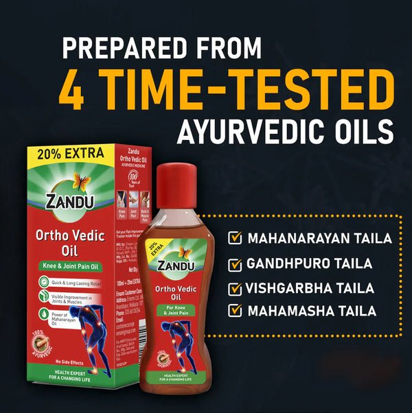 Zandu Ortho Vedic Knee & Joint Pain Oil 100ml