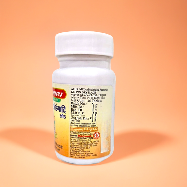 Baidyanath Medohar Vidangadi Lauh 40 Tablets (Pack Of 2)